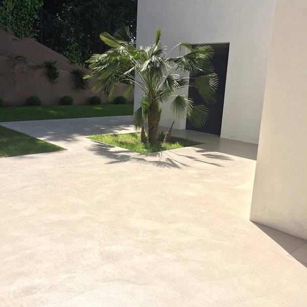 extérieur en béton ciré