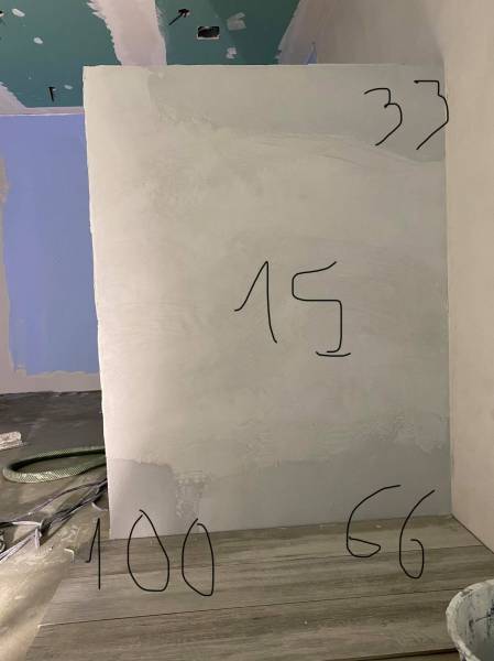 mur en béton ciré